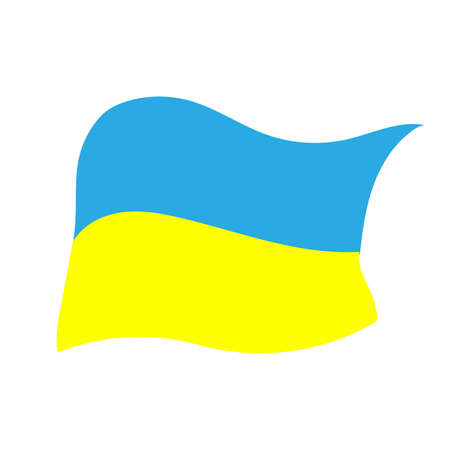 National flag of Ukraine. freedom and honor.の写真素材