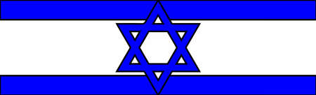 Stylized flag of Israel. countries of the world.の写真素材