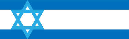 Stylized flag of Israel. countries of the world.の写真素材