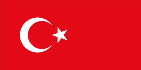 Stylized flag of Turkey. Istanbul. tourist country.の写真素材