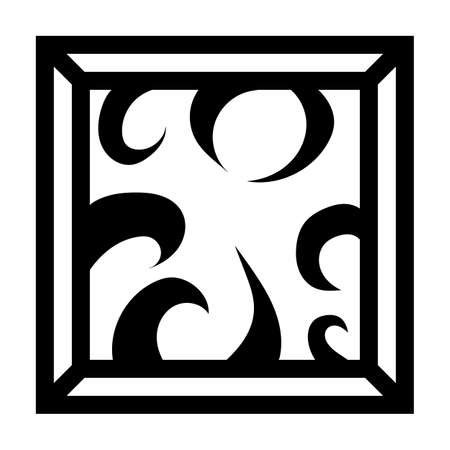 One-color design or decor in the form of a tile.の写真素材