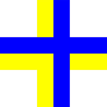 Ribbons or decoration in Ukrainian colors of the flag.の写真素材