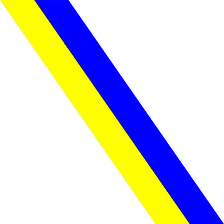 Ribbons or decoration in Ukrainian colors of the flag.の写真素材