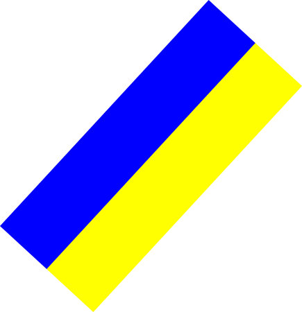 Ribbons or decoration in Ukrainian colors of the flag.の写真素材