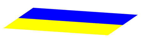 Ribbons or decoration in Ukrainian colors of the flag.の写真素材