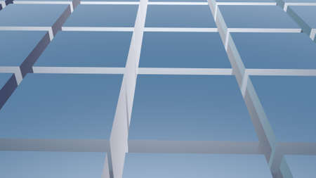 Cubic abstract background. Rendering an image.の写真素材