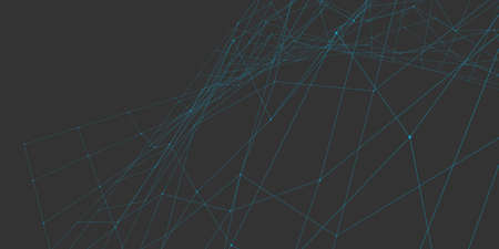 Dots and lines on a gray background. website design. high tech.の写真素材