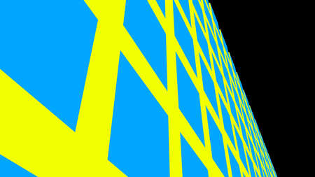 Background from cubes in national colors of Ukraine. Rendering.の写真素材
