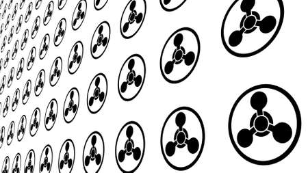 Background from signs of chemical danger.の写真素材