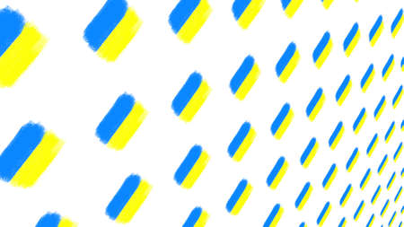 Pattern from the flag of Ukraine on a white background.の写真素材