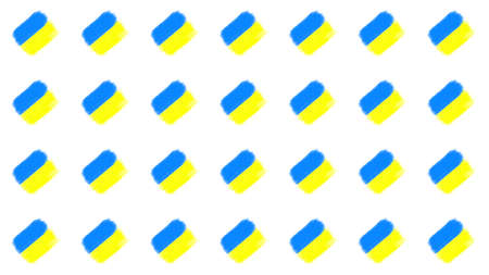 Pattern from the flag of Ukraine on a white background.の写真素材