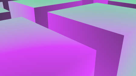 Abstract cubic background or screensaver. Rendering.の写真素材