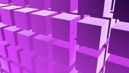Abstract cubic background or screensaver. Rendering.の写真素材