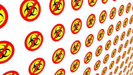 Background from biohazard signs.の写真素材