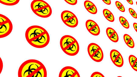 Background from biohazard signs.の写真素材