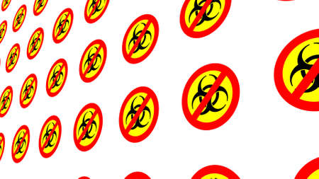Background from biohazard signs.の写真素材