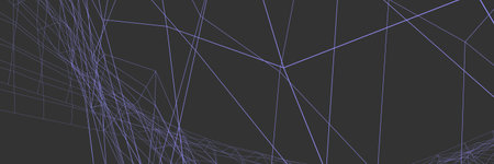 Banner of colored lines on a gray background. Screensaver or decoration.の写真素材