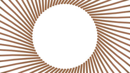 Circular design of lines or ribbons. 3D rendering.の写真素材