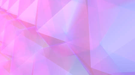 Blue-pink abstract background from geometric lines. 3D rendering.の写真素材