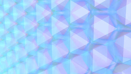 Blue-pink abstract background from geometric lines. 3D rendering.の写真素材