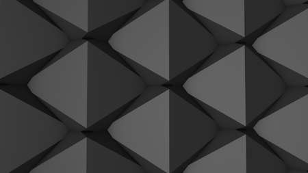 Gray abstract background from geometric lines. 3D rendering.の写真素材