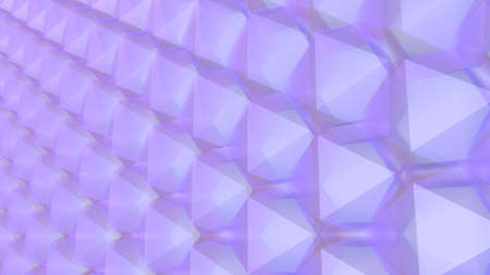 Blue-pink abstract background from geometric lines. 3D rendering.の写真素材