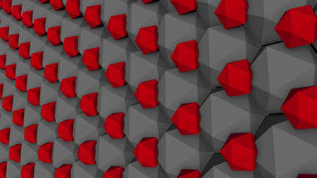 Abstract background of geometric lines and shapes. Decoration or screensaver. 3D rendering.の写真素材