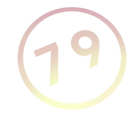 Colored number or number in a circle from a gradient. enumeration and numbering.の写真素材