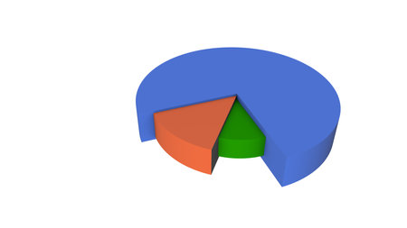 circle chart. percent report. Presentation in the office.の写真素材