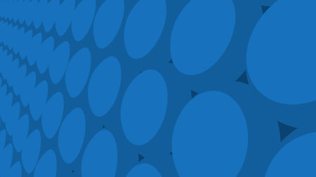 Blue abstract background in the form of bubbles. Decoration or screensaver.の写真素材