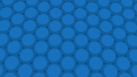 Blue abstract background in the form of bubbles. Decoration or screensaver.の写真素材