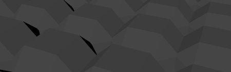 Gray abstract 3d background, banner or screensaver. Geometric figures.の写真素材