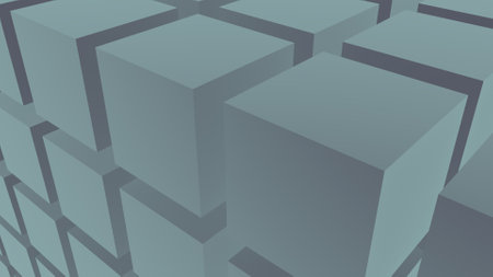 Abstract background of 3d cubes. Decoration or screensaver. Futurism.の写真素材