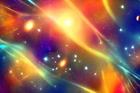 Colored abstract background on a space or galactic theme.