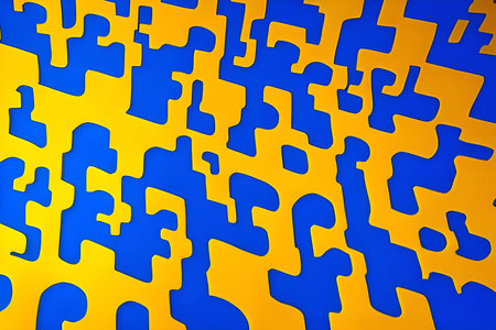 Yellow blue abstract background. The colors of victory.