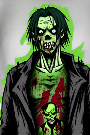 Zombie Apocalypse. Undead Invasion. Surviving the Zombie Horde.の写真素材