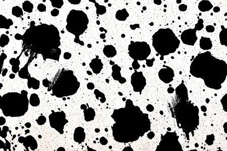 Stains or splashes of black paint. Screensaver and background.の素材