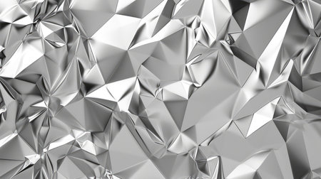 Silver low poly background and splash screen.の素材