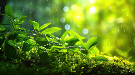 Ecology and cleanliness of nature. AI generative.の素材