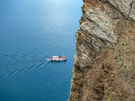 View of Lake Baikal in the early summer morning.の写真素材