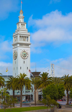 San Francisco Ferry Building , San Francisco, Californiaのeditorial素材