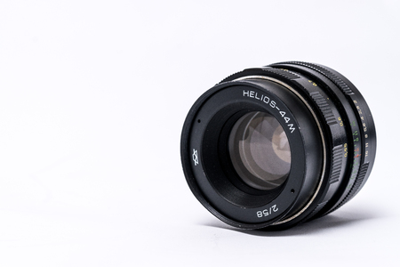 Helios 44-2 vintage USSR manual lensの写真素材