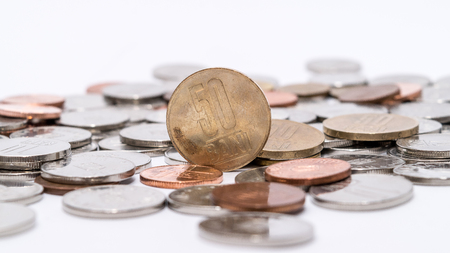 Romanian coins (Romanian currency)