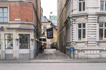 MALMO, SWEDEN - 23 OCTOBER 2016: Different types of architectural structures in the center of Malmo,...