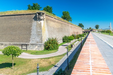 The Citadel Alba-Carolina in Alba Iulia, Romania.の写真素材