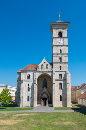 Roman-Catholic Cathedral Saint Michael inside the Citadel Alba-Carolina in Alba Iulia, Romania.の写真素材