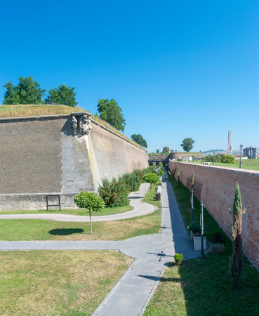 The Citadel Alba-Carolina in Alba Iulia, Romania.の写真素材