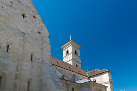 Roman-Catholic Cathedral Saint Michael inside the Citadel Alba-Carolina in Alba Iulia, Romania.の写真素材