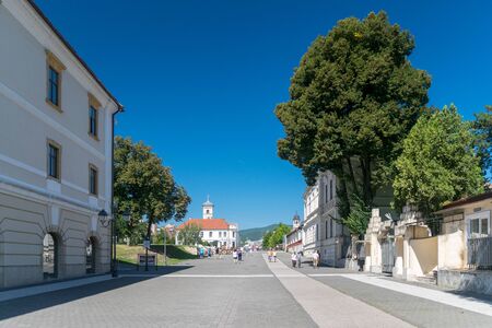 ALBA IULIA, ROMANIA - 11 AUGUST 2018: Inside the Citadel Alba-Carolina in Alba Iulia, Romania.のeditorial素材