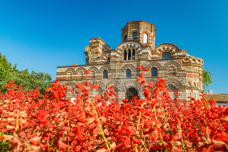 Church of Christ Pantocrator in Nessebar ancient city.の写真素材